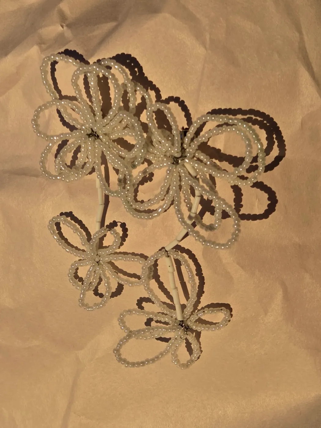 Broche Flor Plateada