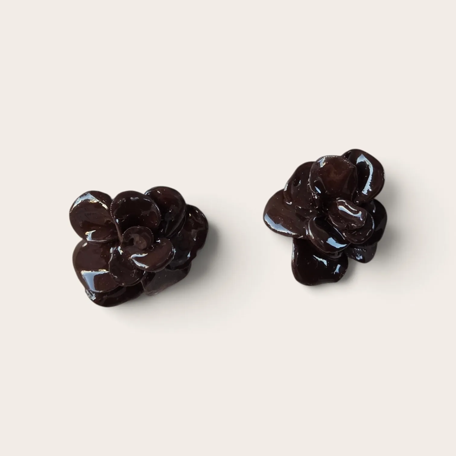 Roseta marron tamaño grande