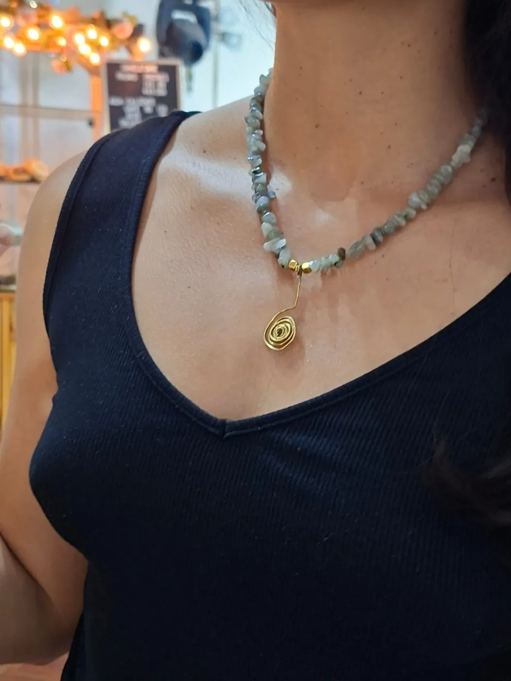 Collar Piedras Verdes