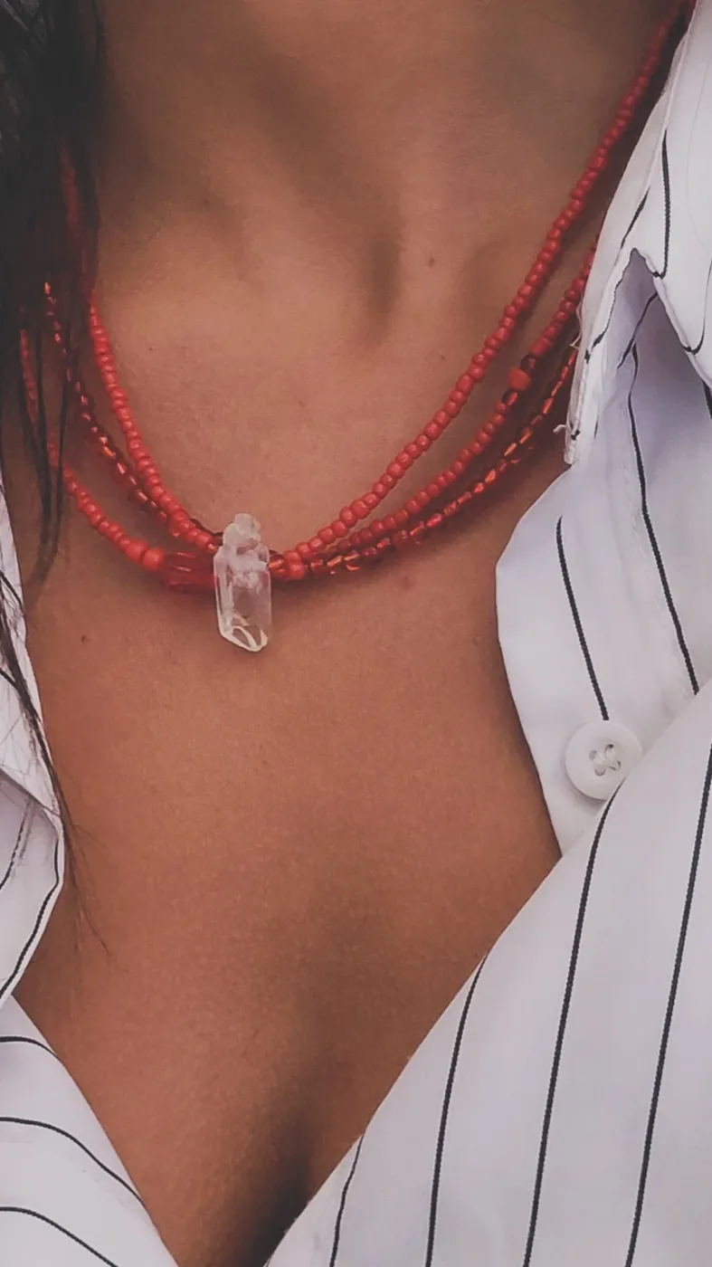 Collar Cordón Rojo