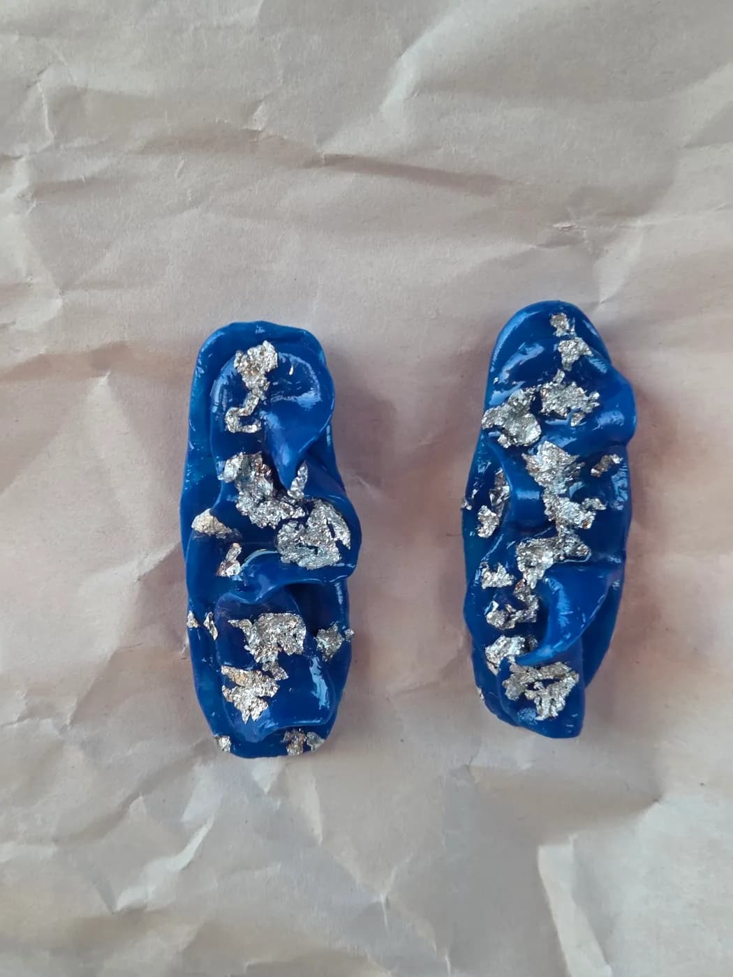 Aros Azul Brillo