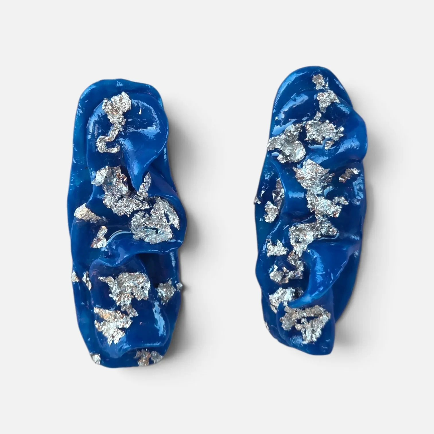 Aros Azul Brillo